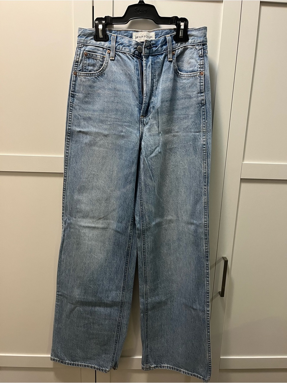 Size 25 Aritzia Denim Forum Super High Rise Wide Leg Jeans